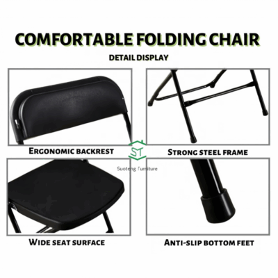 White Foldable Plastic Chairs